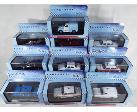 Corgi diecast - ten Corgi diecast model motor vehicles from the  Vanguards Collection, some limited edition, 1:43 scale polic