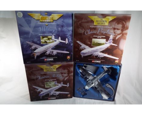 Corgi Aviation Archive - four 1:144 scale model diecast aeroplanes comprising 47506, 47508, 48101, 48102, (all 1st issue), al