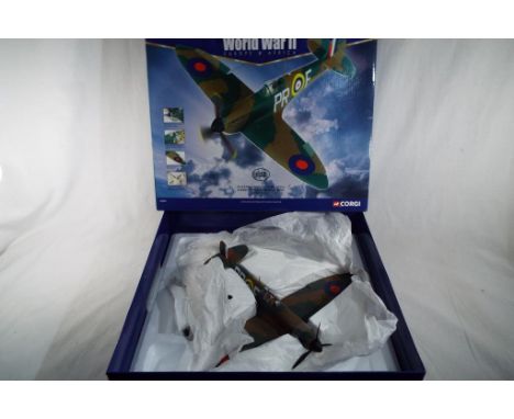 Corgi Aviation Archive - 1:32 scale model Supermarine Spitfire MK1A X4590 / PR-F, 609Sqn, RAF # AA33901, appears mint in box 