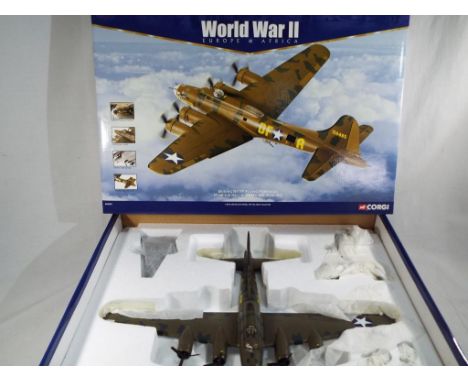 Corgi Aviation Archive - World War II Europe & Africa, 1:72 scale diecast model Boeing B-17F Flying Fortress, Memphis Belle #