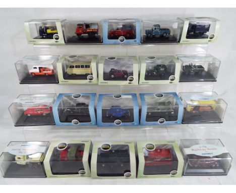 Oxford Commercials - a collection of approximately twenty 1:7 scale N gauge Oxford Commercials diecast model motor vehicles a