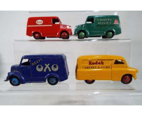 Dinky Toys - Bedford van with Kodak livery # 480 exc with light wear to decals, Trojan van with Chivers Jellies livery # 31c,
