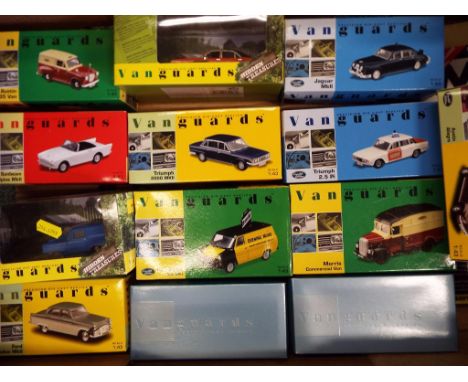 Vanguards - a collection of thirteen Vanguards Precision model replicas 1:43 scale to include some limited editions and a sma