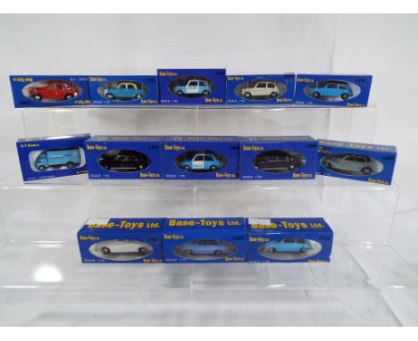 Base Toys Ltd - 13 Die cast model motor vehicles, predominantly 1:76 scale, also included in the lot is an N gauge 1:148 scal