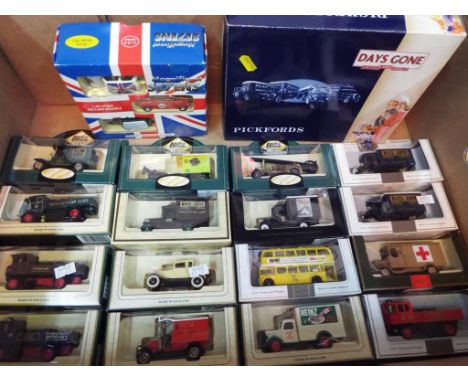 Lledo - a collection of approximately eighteen sets of diecast model motor vehicles predominantly from the Lledo Days Gone Co