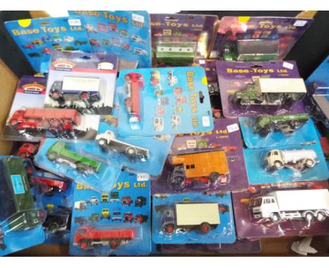 Base Toys Ltd - a collection of approximately 36 diecast model motor vehicles all appear mint in sealed original blister pack