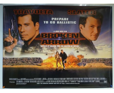BROKEN ARROW (1996) - ACTION / ADVENTURE / THRILLER - JOHN TRAVOLTA / CHRISTIAN SLATER - DIRECTED BY JOHN WOO - UK QUAD FILM 