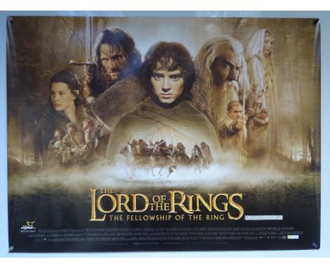 THE LORD OF THE RINGS 'THE FELLOWSHIP OF THE RING' (2001) -  ACTION / FANTASY -  IAN MCKELLAN / ELIJAH WOOD  - UK QUAD FILM /