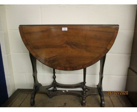 CONTINENTAL MAHOGANY DROP LEAF GATE LEG TABLE (A/F)