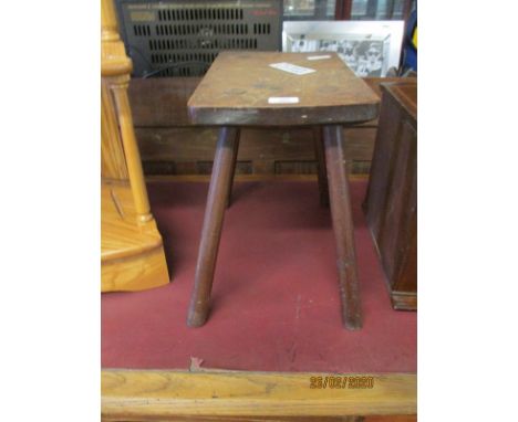VINTAGE OAK STOOL
