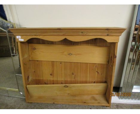 PINE WALL MOUNTED ADJUSTABLE SHELF BOOK CASE