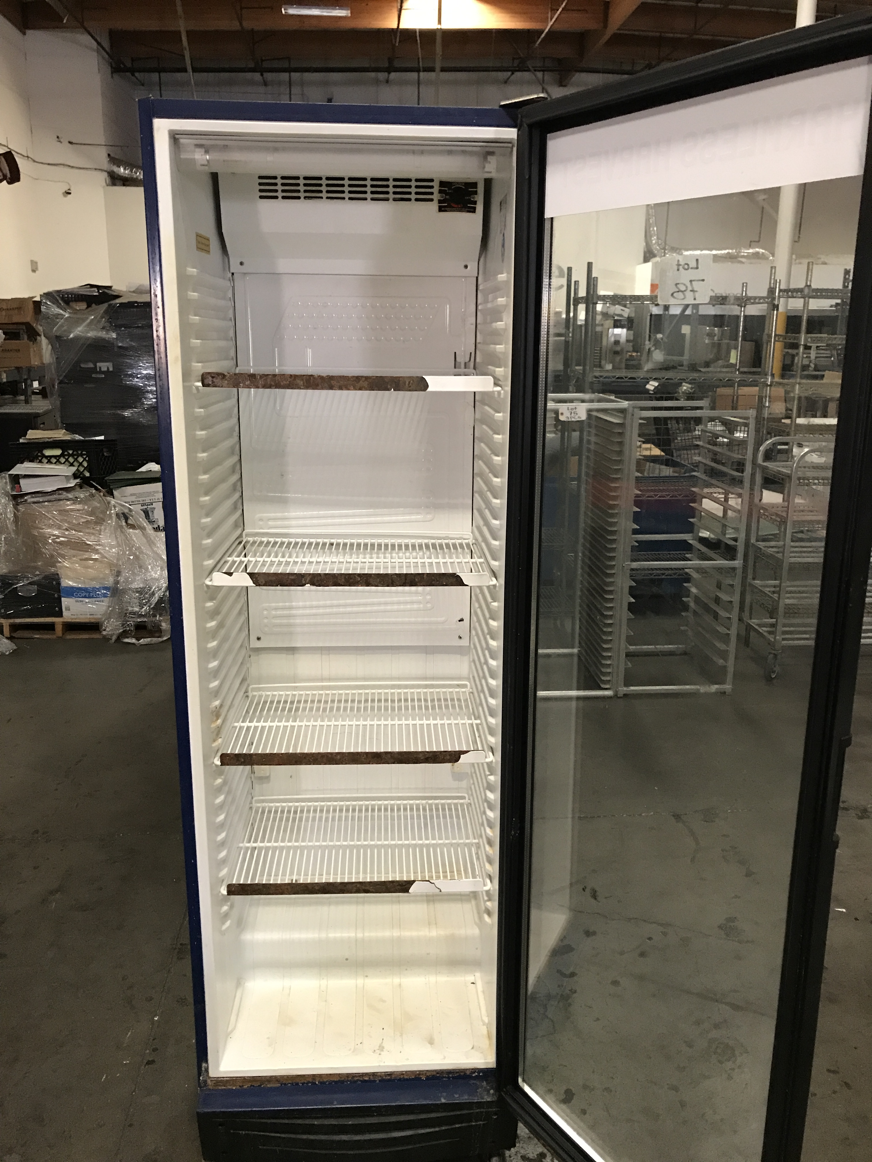 Frigoglass single glass door refrigerator