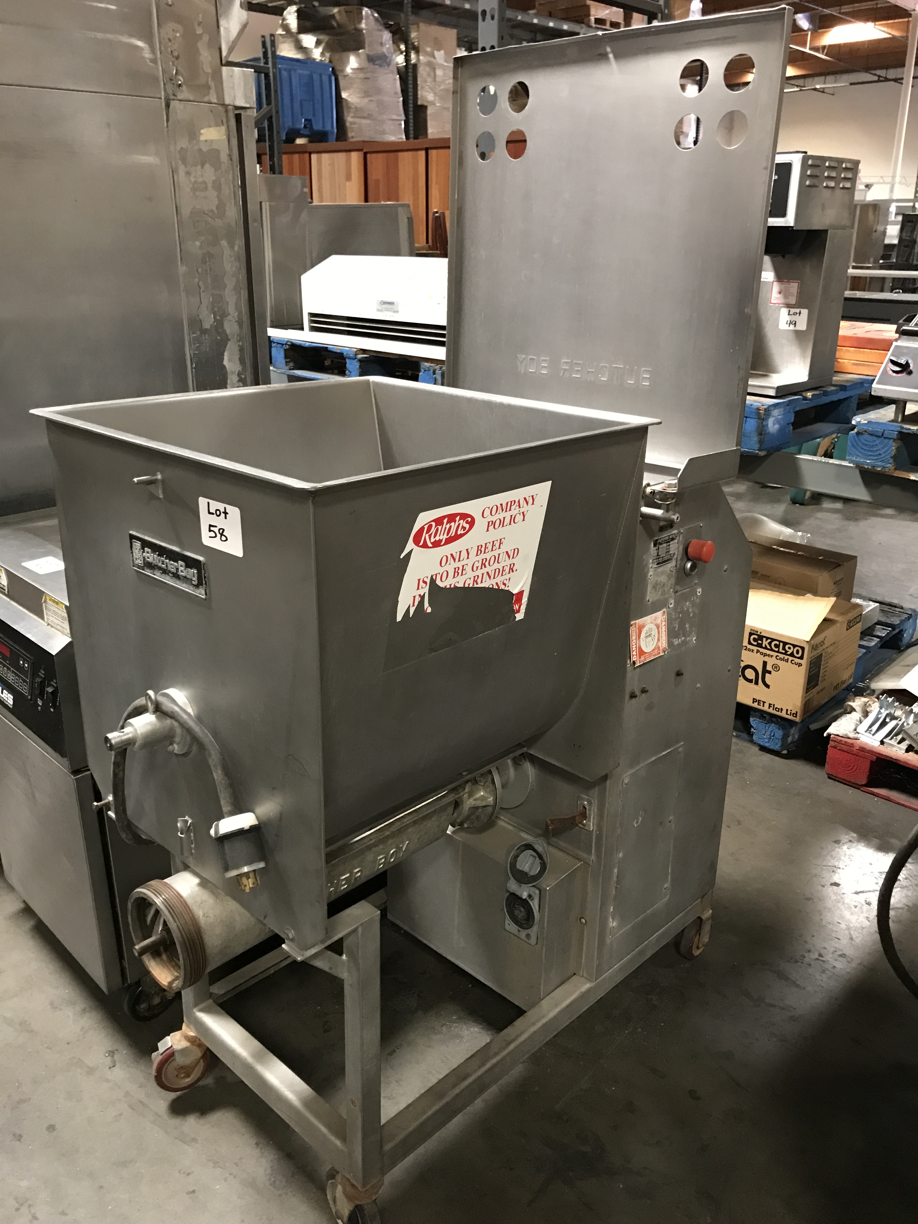Butcher Boy meat mixer grinder, model 200/52