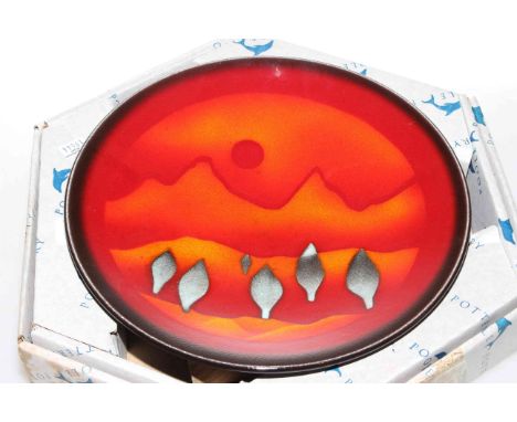 Poole Pottery limited edition The Elements Series dish 'Earth' boxed.