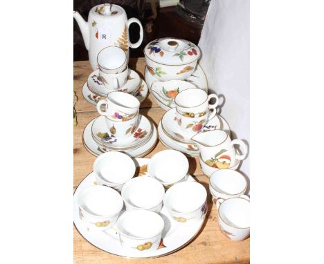 Royal Worcester 'Evesham' coffee service and other tableware.