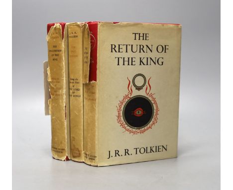 °&nbsp;J.R.R. Tolkien, Lord of the Rings, three volumes