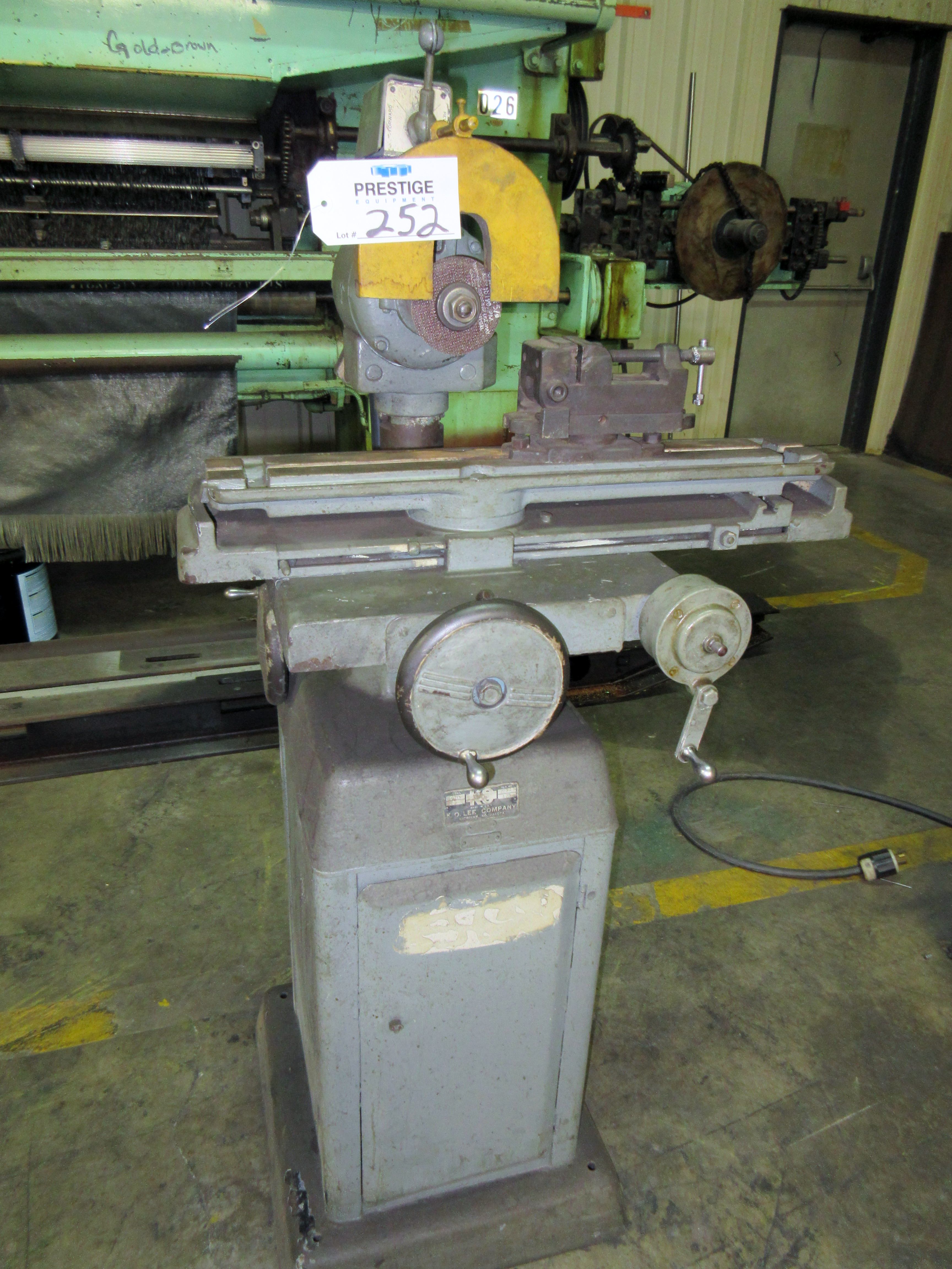 KO Lee, Model B600, Cutter/Grinder, S/N 2226, 25'' X 5'' Table with 2 1 ...