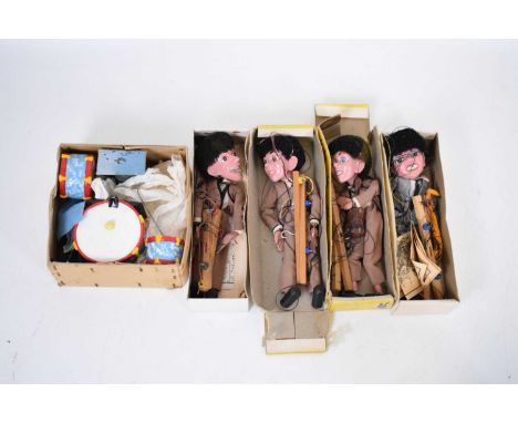 Pelham Puppets - 1960s puppet band comprising; Drummer, Drum Kit, Singer with Saxophone, Guitarist and VocalistPlease note th