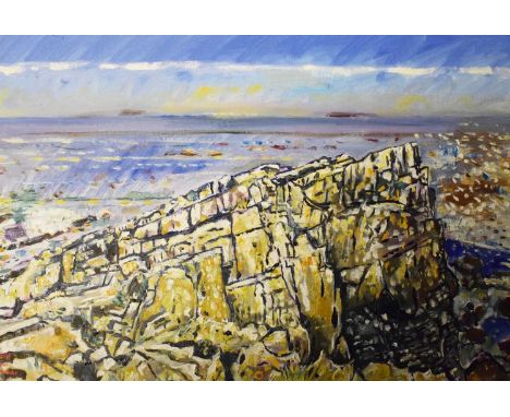 S. Wright (British 20th Century) - Oil on panel - Watchet Harbour, together with 21st Century British School - Oil on canvas 