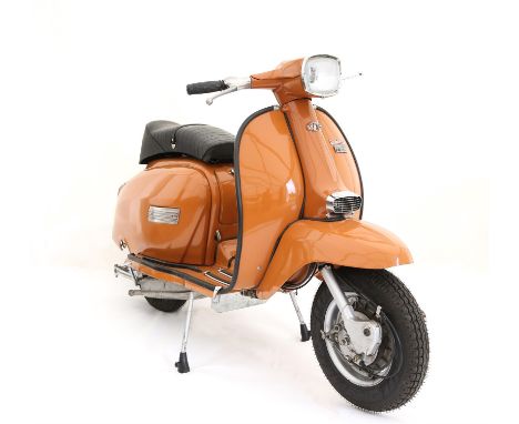 Lambretta GP 150cc  - Registration: PAO344P - DOR: 01/01/1976 - Vin number: 043877 - Engine number:256369 - Colour: Blunt Ora