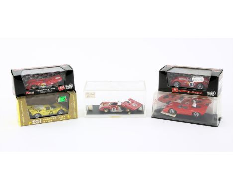 1970's Ferrari Race Cars, boxed Includes Ferrari 512s (1:43 scale) by Brumm, Ferrari 312PB X2 (1:43 scale) by Brumm & other b