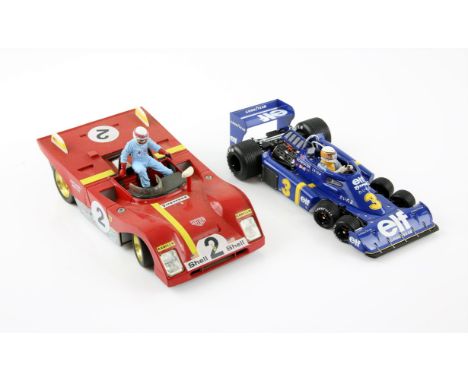 Racing Car models - includes Tyrrell Ford P34 (1:18 scale) by Exoto & 1972 312P (1:18 scale) (2).