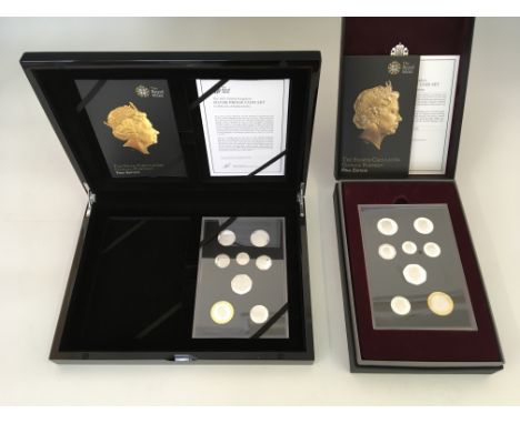 The Royal Mint 2015 United Kingdom silver proof coin set, The Fifth Circulating Coinage Portrait First Edition and Final Edit