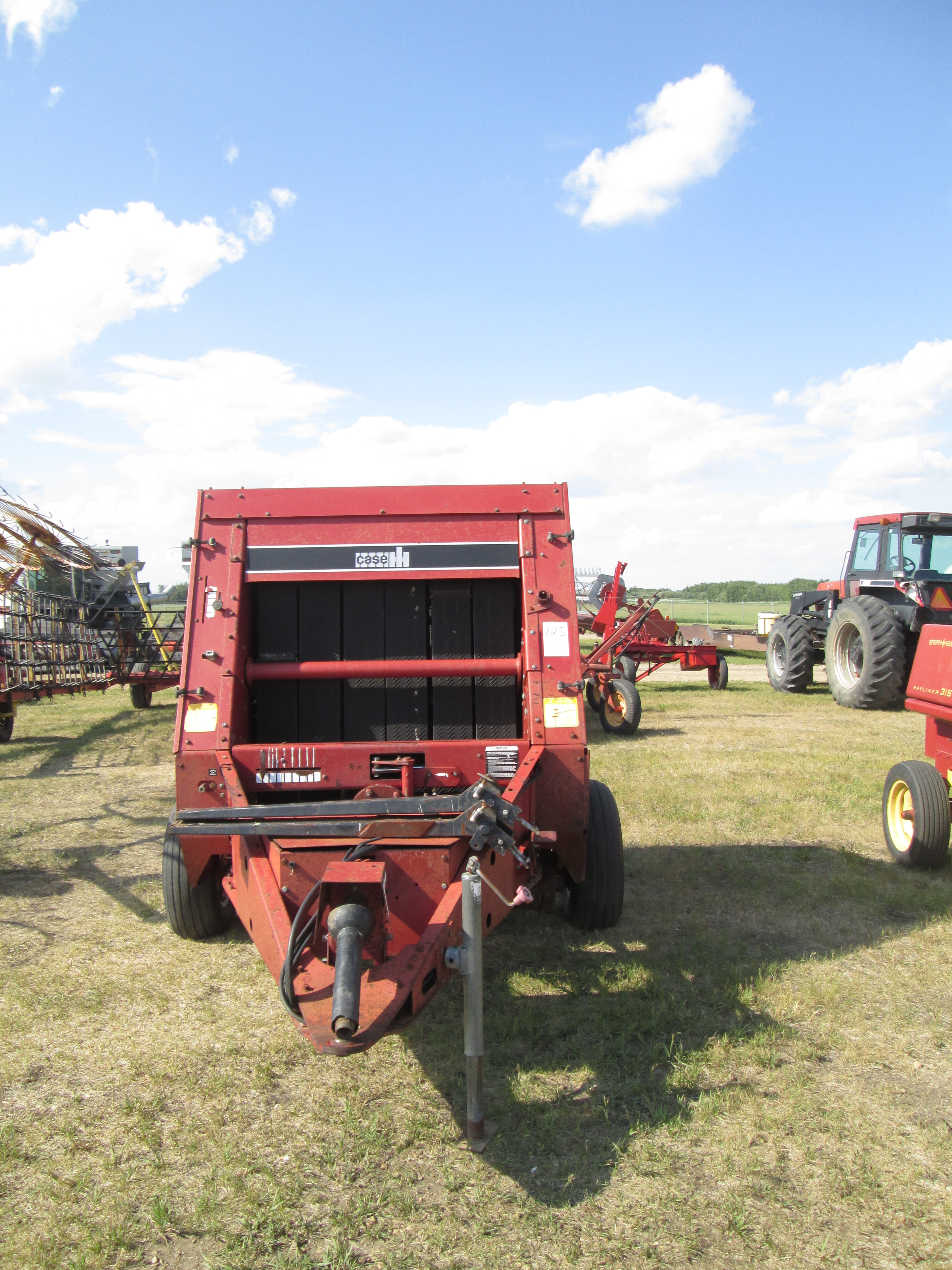 CASEIH 8430 ROUND BALER, MONITOR IN OFFICE, LOT 125