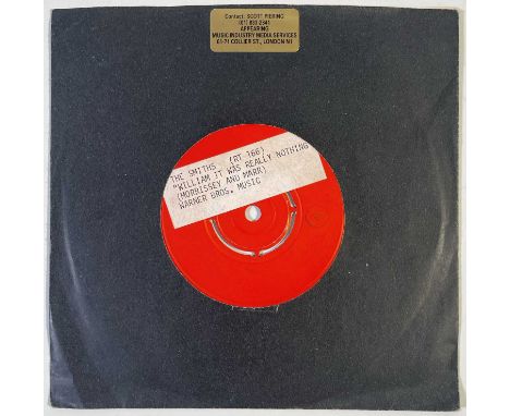 THE SMITHS - WILLIAM IT WAS REALLY NOTHING 7" (ORIGINAL UK WHITE LABEL TEST PRESSING - RT 166). Standard Scott Piering 1984 U