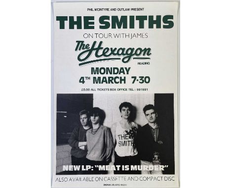 Reading The Hexagon concert poster on 4th March 1985 (with Zincpark printing credit). Note - all of the Meat Is Murder Tour p