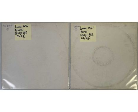 THE SMITHS - LOUDER THAN BOMBS LP (ORIGINAL UK DOUBLE WHITE LABEL TEST PRESSING - ROUGH 255). Excruciatingly rare 1987 2 x UK