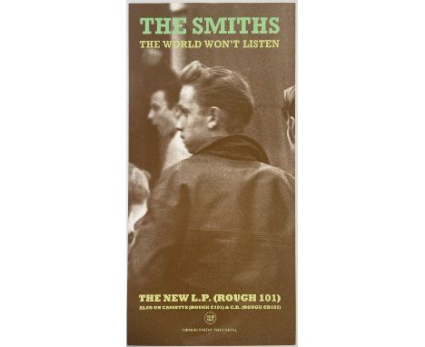 1987 Rough Trade promo poster for 'The World Won't Listen'. Cover image subject unknown taken from Jurgen Vollmer's book 'Roc