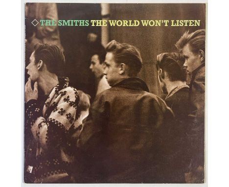 THE SMITHS - THE WORLD WON'T LISTEN LP (ORIGINAL UK WHITE LABEL TEST PRESSING - ROUGH 101). Excellent original UK 1987 white 