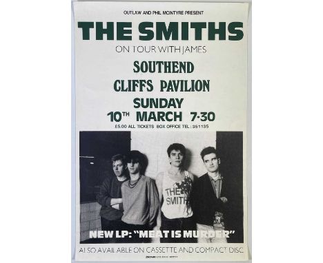Southend Cliffs Pavilion concert poster on 10th March 1985 (with Zincpark printing credit). This gig was cancelled reportedly
