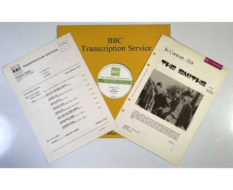 THE SMITHS - IN CONCERT 354 BBC TRANSCRIPTION DISC LP - 1985 IN CONCERT - LIVE AT THE OXFORD APOLLO (CN 4563/S). 1985 BBC Tra