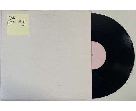 THE SMITHS - ASK 12" (ORIGINAL UK WHITE LABEL TEST PRESSING - RTT 194). Hard to find original 1986 UK white label test pressi