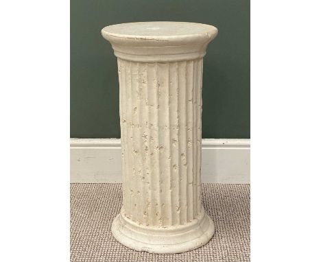 PLASTER CORINTHIAN COLUMNED PLANTER STAND, 61 (h) x 33cms (diam.)Provenance: private collection Conwy