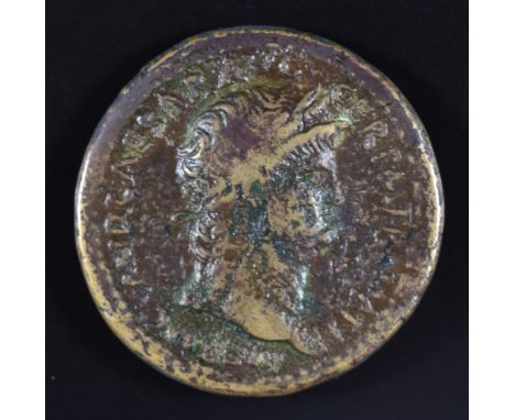 Roman Imperial coinage Julio-Claudian Dynasty 27BC-AD69 Nero (AD54-68) Sestertius NERO CLAUD CAESAR AUG GER RM TRP IMP PP lau