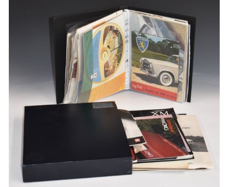 Car brochures and advertising from the late 1920s to 1990s, to include Stutz, 1933 Morris, Lloyd, Fiat 1800, Renault. Borgwar