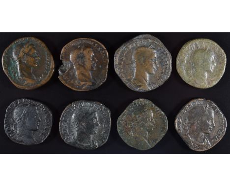 Roman Imperial coinage The Severan Dynasty AD193-235AD, Severus Alexander (222-235) eight Sestertius, diameter 28-30mm