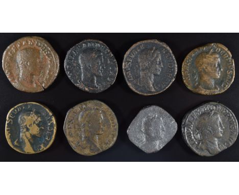 Roman Imperial coinage The Severan Dynasty AD193-235 Severus Alexander (222-235) eight Sestertius, diameter 28-30mm