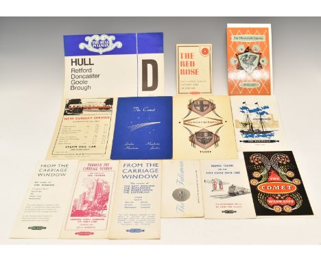 Eastern Region and North Eastern and Merseyside British Railways and similar booklets comprising LNER 1935 steam railcar Sund