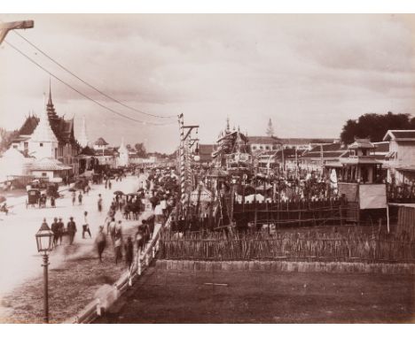 THAILAND AND HONG KONG Good album, including 72 photographs. 24 of Thailand attributed to the Bangkok studio T. Chitt, 10 lar