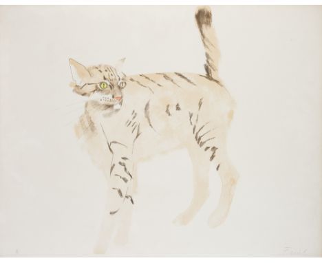 •DAME ELISABETH FRINK, R.A. (1930-1993) WILD CAT signed l.r.: Frink and numbered l.l.: 5/70 lithograph 52cm by 65cm; 20 1/2in