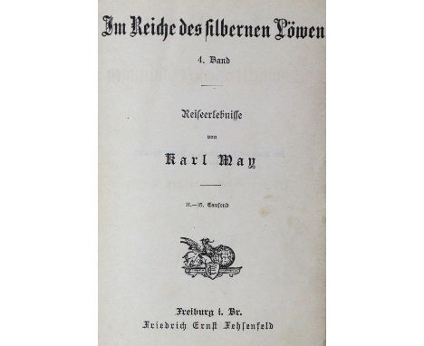 May,K.: Gesammelte Reiseerzählungen. 10 Bde. der Reihe. Fbg., Fehsenfeld 1892-1908. Einheitlich gebundene neue Hldrbde. (Tls.