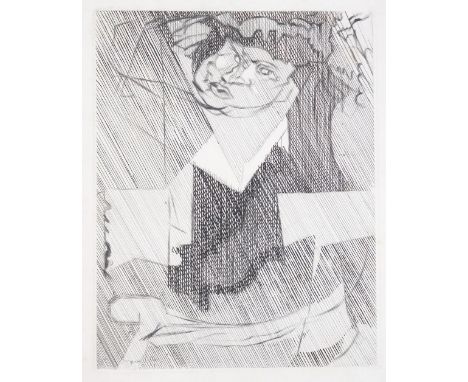 Villon, Jacques (d.i. G.E.Duchamp,: 1875 Damville - Puteaux 1963). Tete de Femme. Radierung auf Velin. Links unten in der Pla