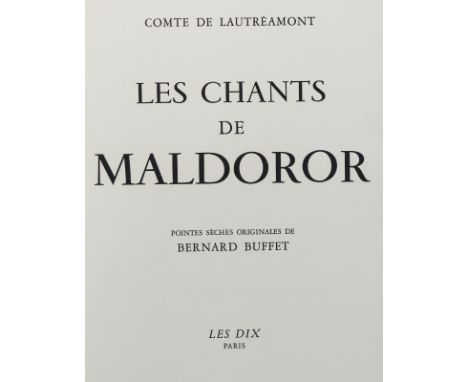Lautreamont, Comte de (d. i. Isidore-Lucien Ducasse).: Les chants de Maldoror. 2 Bände. Mit 125 Original-Radierungen von Bern