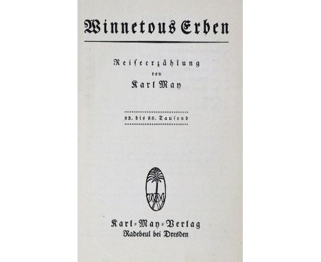 May,K.: Gesammelte Werke. Versch. Aufl. 53 Bde. der Reihe (Titel tls. doppelt od. mehrf. vorhanden). Radebeul, Karl-May-Verla