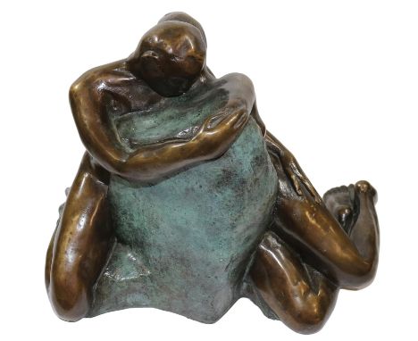 Diane, Herzogin von Württemberg (1940).: Figurengruppe. Bronze. Höhe ca. 38 cm. Breite ca. 50 cm. - Nr. 1 von 8 Ex.   D