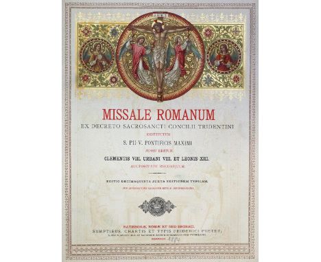 Konvolut: von 11 Schriften in 18 Bdn. Versch. Themen, Formate u. Einbde.  ╔Enthält:╗ Missale Romanum. Regensburg, Pustet 1899
